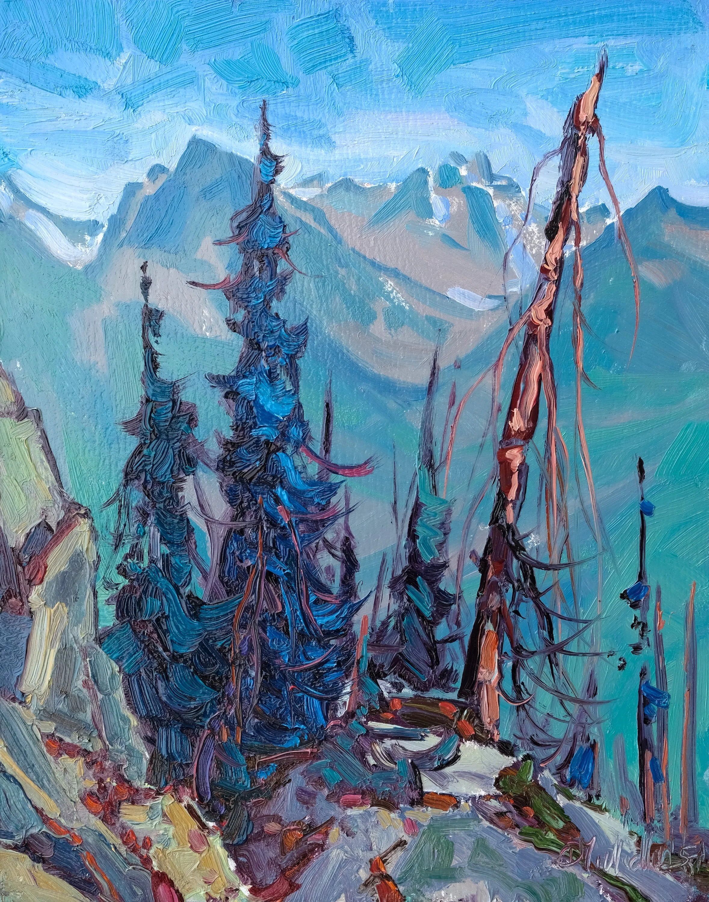 Canadian Rockies Original Landscape Paintings by Dominik Modlinski